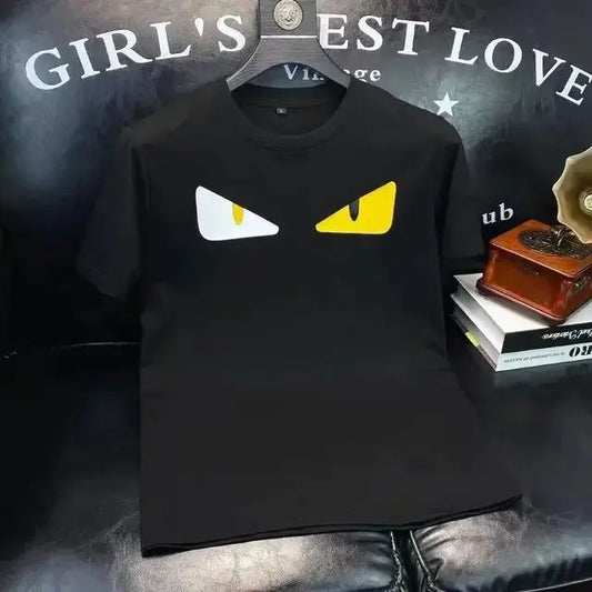 2024 Summer Luxury Brand Cotton T-Shirt with Fun Design