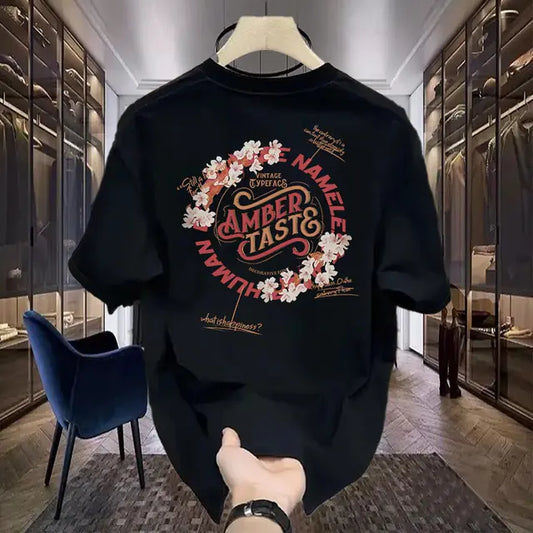 2024 Trend Luxury Brand Graphic Cotton T-Shirt for Men